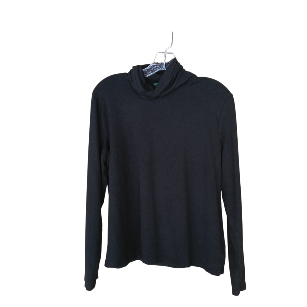 Lauren Ralph Lauren Black Turtleneck Long Sleeeved Tee Shirt XL